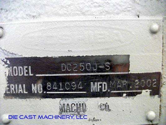 Detailed Pictures of Toshiba Cold Chamber Die Casting Machine DCMP-2906