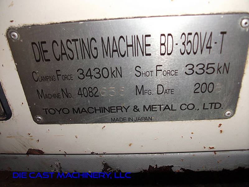 Detailed Pictures of Toyo Machinery Cold Chamber Die Casting Machine DCMP-2986