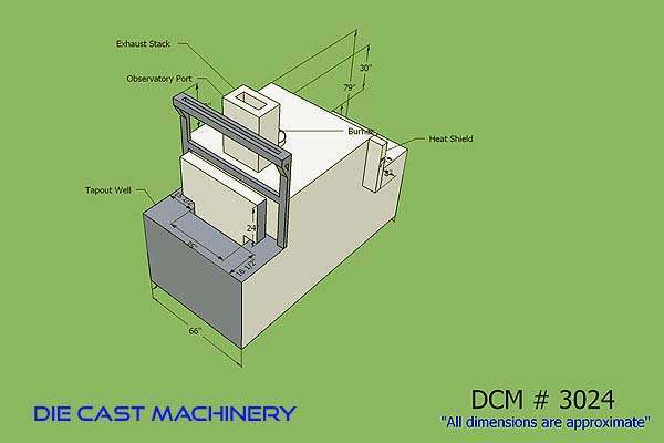 Detailed Pictures of FW Schaefer Wet Bath Aluminum Melting Furnace DCMP-3024