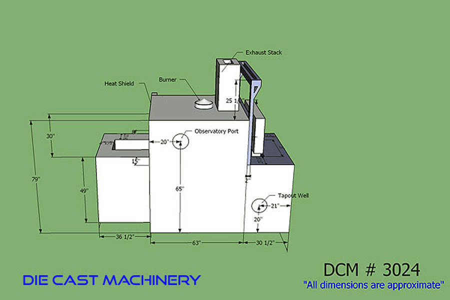 Detailed Pictures of FW Schaefer Wet Bath Aluminum Melting Furnace DCMP-3024