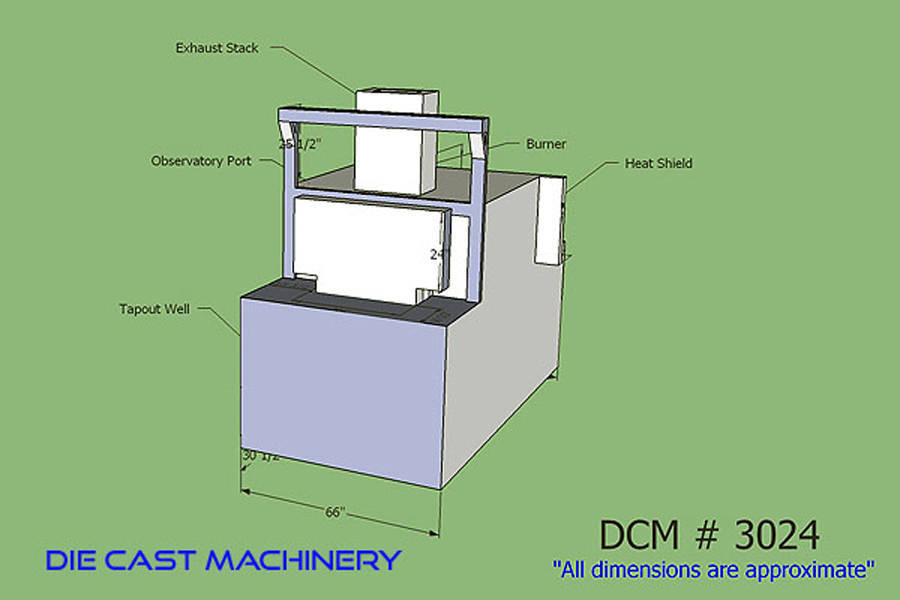 Detailed Pictures of FW Schaefer Wet Bath Aluminum Melting Furnace DCMP-3024