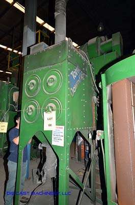 Picture of Goff Indexing Two Chamber Spinner Hanger Abrasive Shot Blast & Peening Machine DCMP-3027