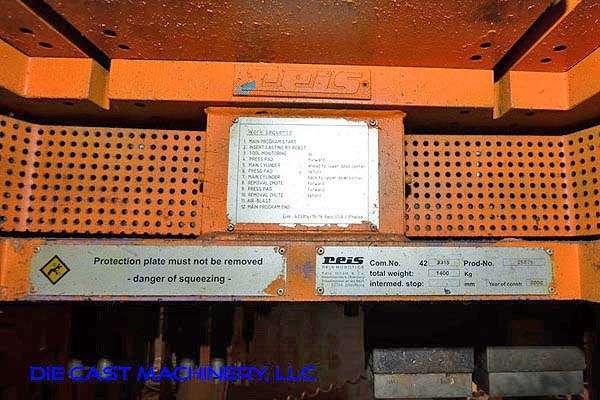 Image of Reis Trim Press Model SEP 10-965 Three Column (Post) Vertical Hydraulic Die Casting Trim Press For_Sale DCM-3165