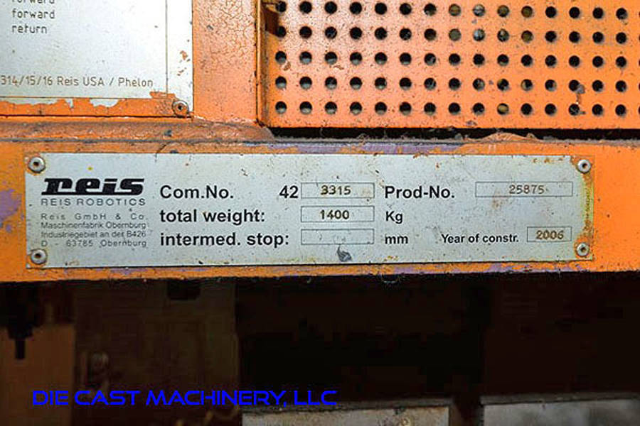 Detailed Pictures of Reis Trim Press Three Column (Post) Vertical Hydraulic Die Casting Trim Press DCMP-3165