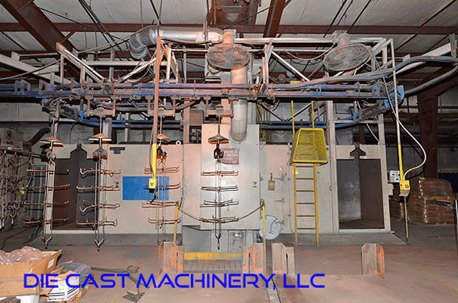 Detailed Pictures of Wheelabrator Monorail Pass Through Shot Blast Machine DCMP-3398