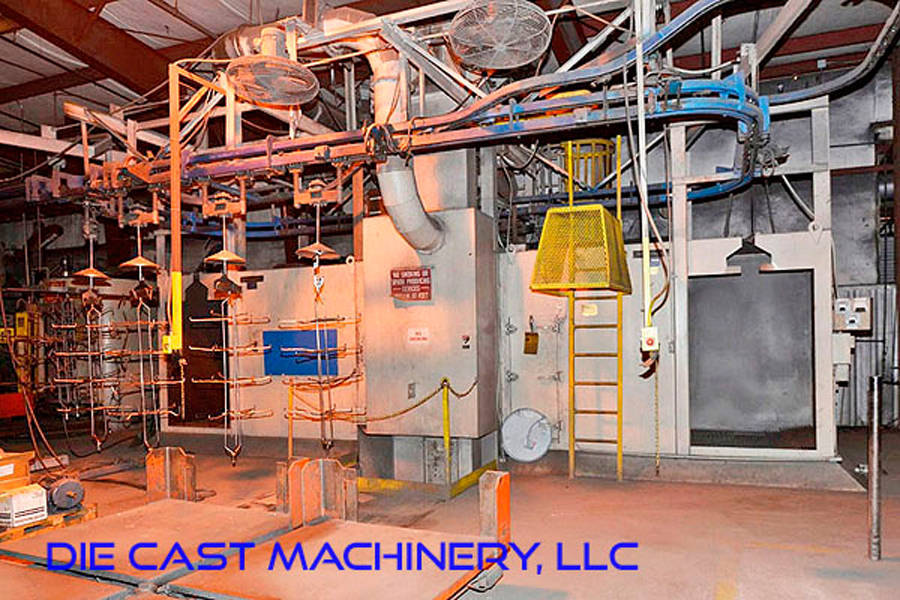 Detailed Pictures of Wheelabrator Monorail Pass Through Shot Blast Machine DCMP-3398