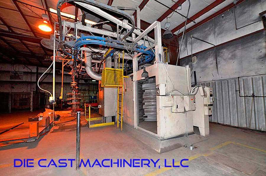 Detailed Pictures of Wheelabrator Monorail Pass Through Shot Blast Machine DCMP-3398