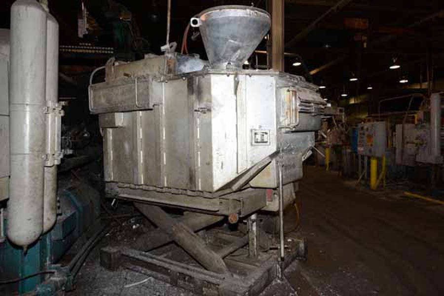 Detailed Pictures of Striko Westofen Low Energy Electric Heated Aluminum Holding and Dosing Furnace DCMP-3548