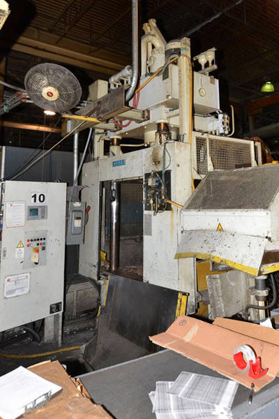 Picture of Reis Trim Press Model SEP 10-65 D111 Three Column (Post) Vertical Hydraulic Die Casting Trim Press For_Sale DCM-3754