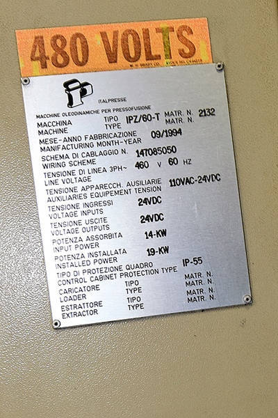 Detailed Pictures of Italpresse Hot Chamber Die Casting Machine DCMP-3826
