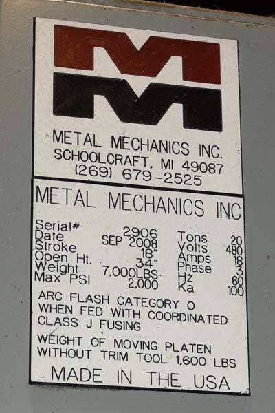Detailed Pictures of Metal Mechanics Vertical Die Cast Trimming Press DCMP-3842