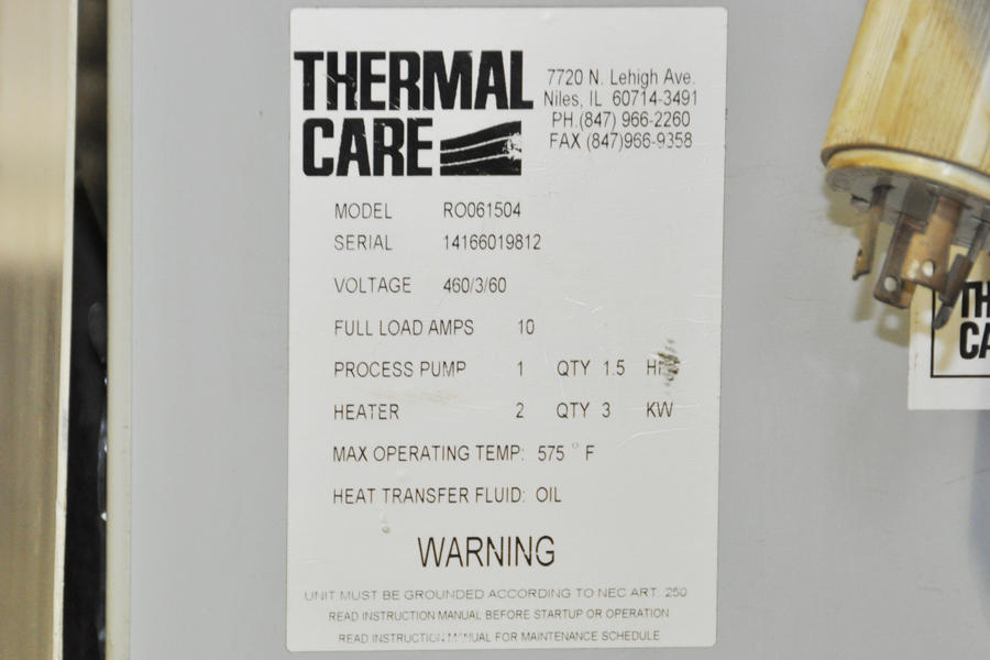 Image of Single Zone Portable Hot Oil Process Heater Temperature Control Unit with Cooling Water Circuit For_Sale DCM-4058