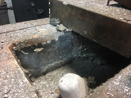 Detailed Pictures of FW Schaefer Electric Glow Bar Reverb Wet Bath Stationary Aluminum Melting Furnace DCMP-4228