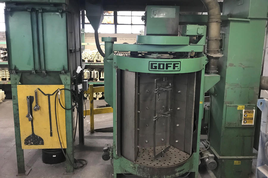 Detailed Pictures of Goff Spinner Hanger Shot Blast Machine DCMP-4377