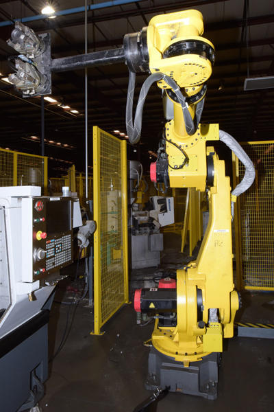 Detailed Pictures of Fanuc Robotics Six Axis Robot with Extractor Package DCMP-4388