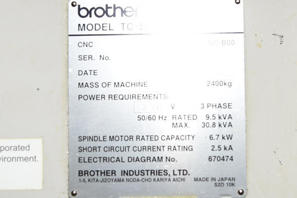 Detailed Pictures of Brother 3 Axis CNC Vertical Machining Centers DCMP-4600