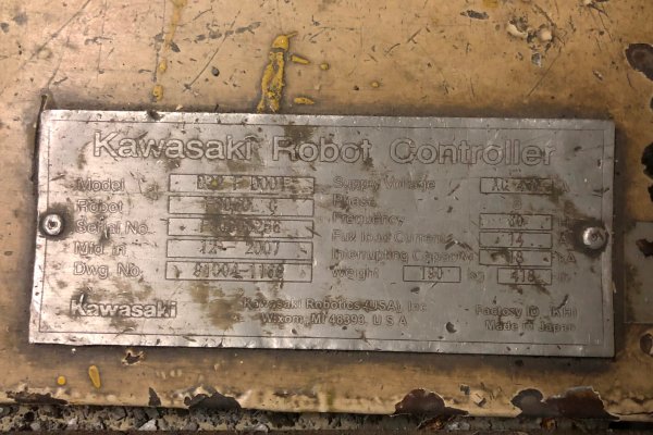 Detailed Pictures of Kawasaki Six Axis Foundry Rated Robot DCMP-4789