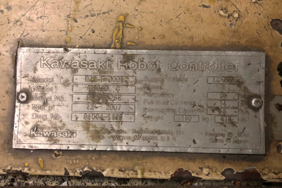 Detailed Pictures of Kawasaki Six Axis Foundry Rated Robot DCMP-4789