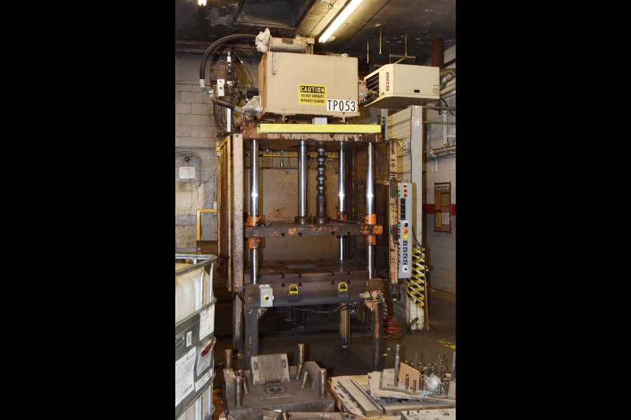 Image of Four Column (Post) Vertical Hydraulic Die Casting Trim Press For_Sale DCM-4929
