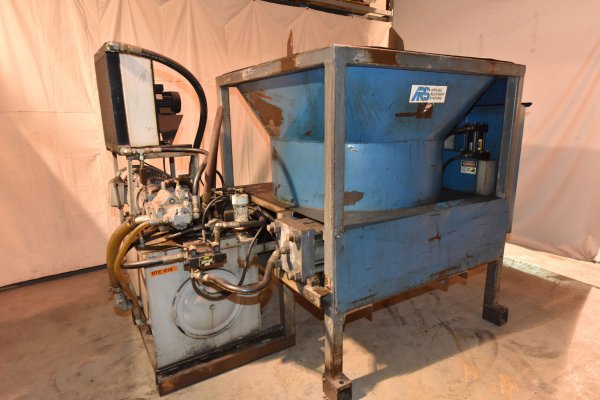 Image of Chip Briquetting and Coolant Recovery Systems for Aluminum Chips, Steel Chips, Copper & Bronze Chips Chip Pucking Machine used to Recycle Chips and Coolant For_Sale DCM-5005