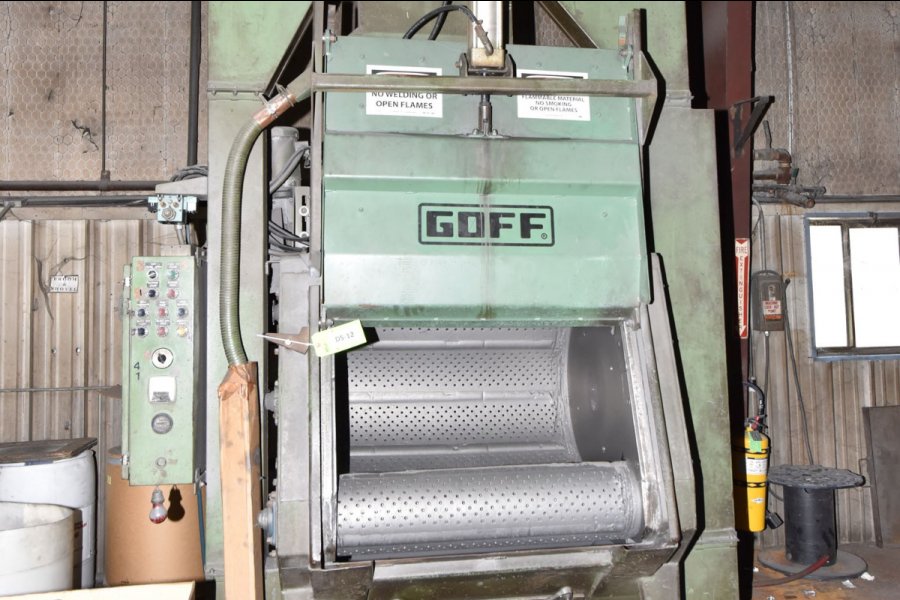 Detailed Pictures of Goff Steel Belt Tumble Shot Blast Machine DCMP-5153