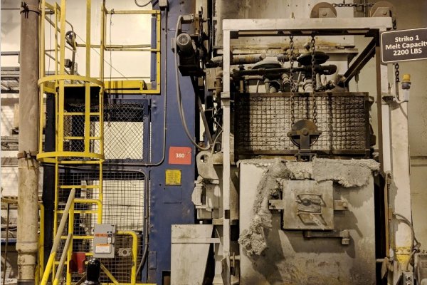 Picture of Striko Westofen MH II-N 1000/1000 G-eg Stack (tower/shaft) Type Stationary Aluminum Melting and Holding Furnace For_Sale DCMP-5181