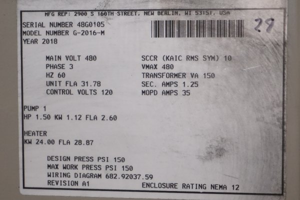 Detailed Pictures of Sterlco Single Zone Hot Oil Heater Unit DCMP-5285