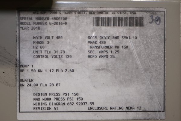Detailed Pictures of Sterlco Single Zone Hot Oil Heater Unit DCMP-5287