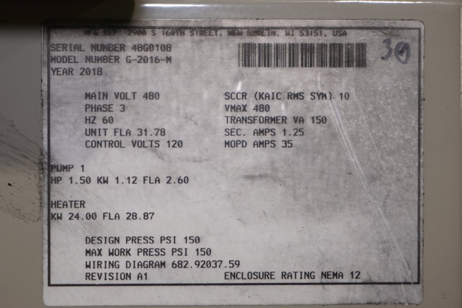 Detailed Pictures of Sterlco Single Zone Hot Oil Heater Unit DCMP-5287