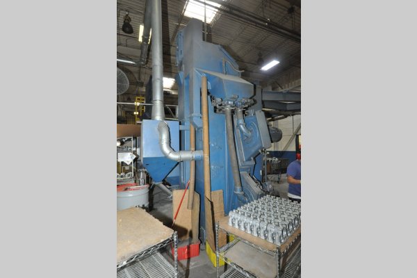 Image of Indexing Two Chamber Spinner Hanger Abrasive Shot Blast & Peening Machine For_Sale DCM-5357