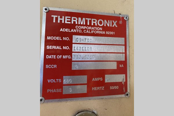 Detailed Pictures of Thermtronix Natural Gas Heated Crucible Type Aluminum Melting-Holding Furnace DCMP-5594