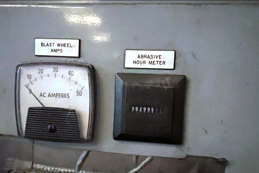 Detailed Pictures of Wheelabrator Steel Belt Tumble Shot Blast Machine DCMP-5633