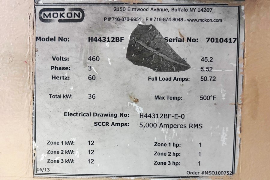 Image of Mokon Model H44312BF Hot Oil Heater unit with Cooling Circuit For_Sale DCM-5688